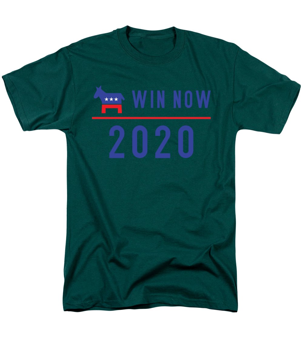 Democrats Win Now - Men's T-Shirt (Regular Fit)