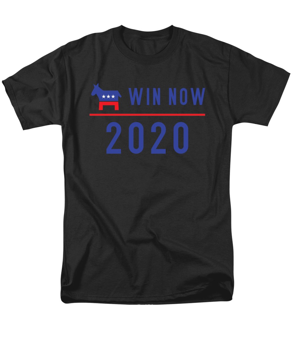 Democrats Win Now - Men's T-Shirt (Regular Fit)