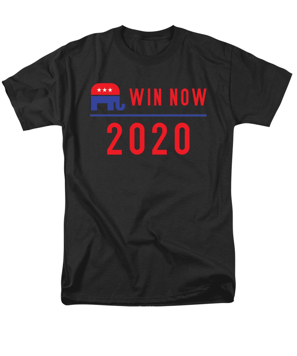Republicans Win Now - Men's T-Shirt (Regular Fit)