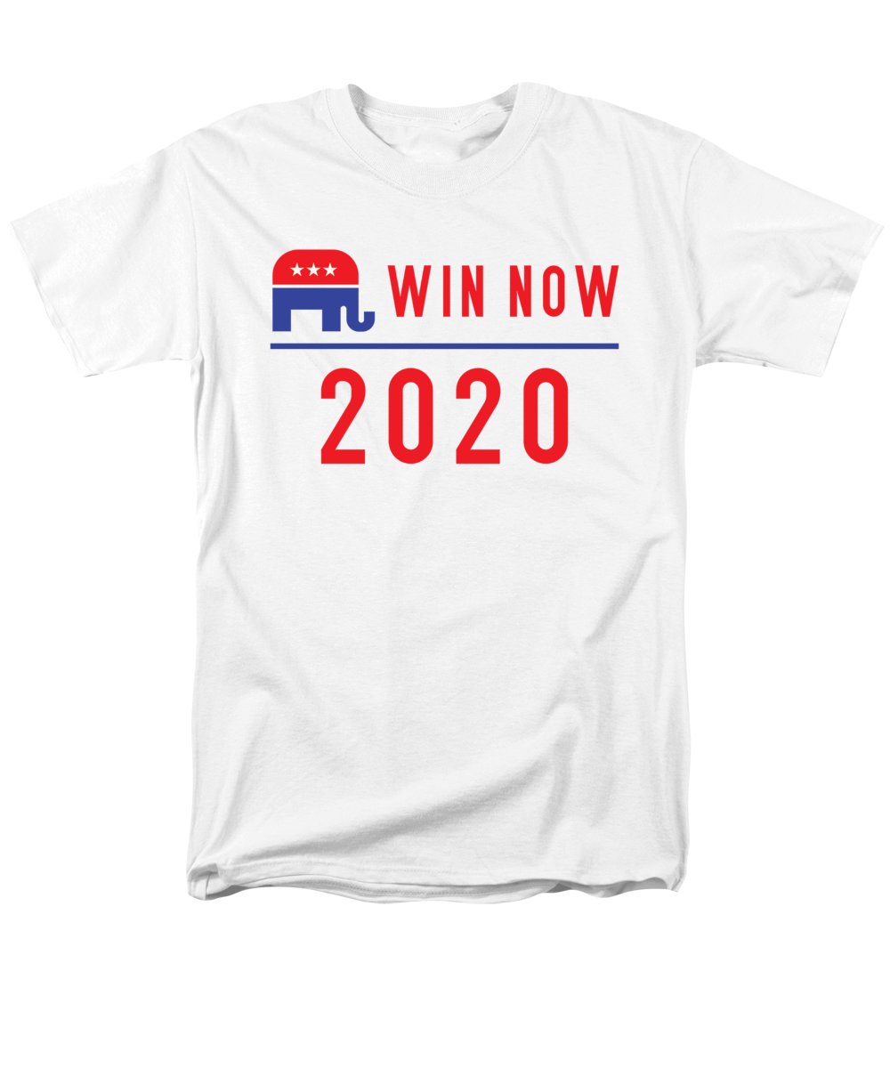 Republicans Win Now - Men's T-Shirt (Regular Fit)