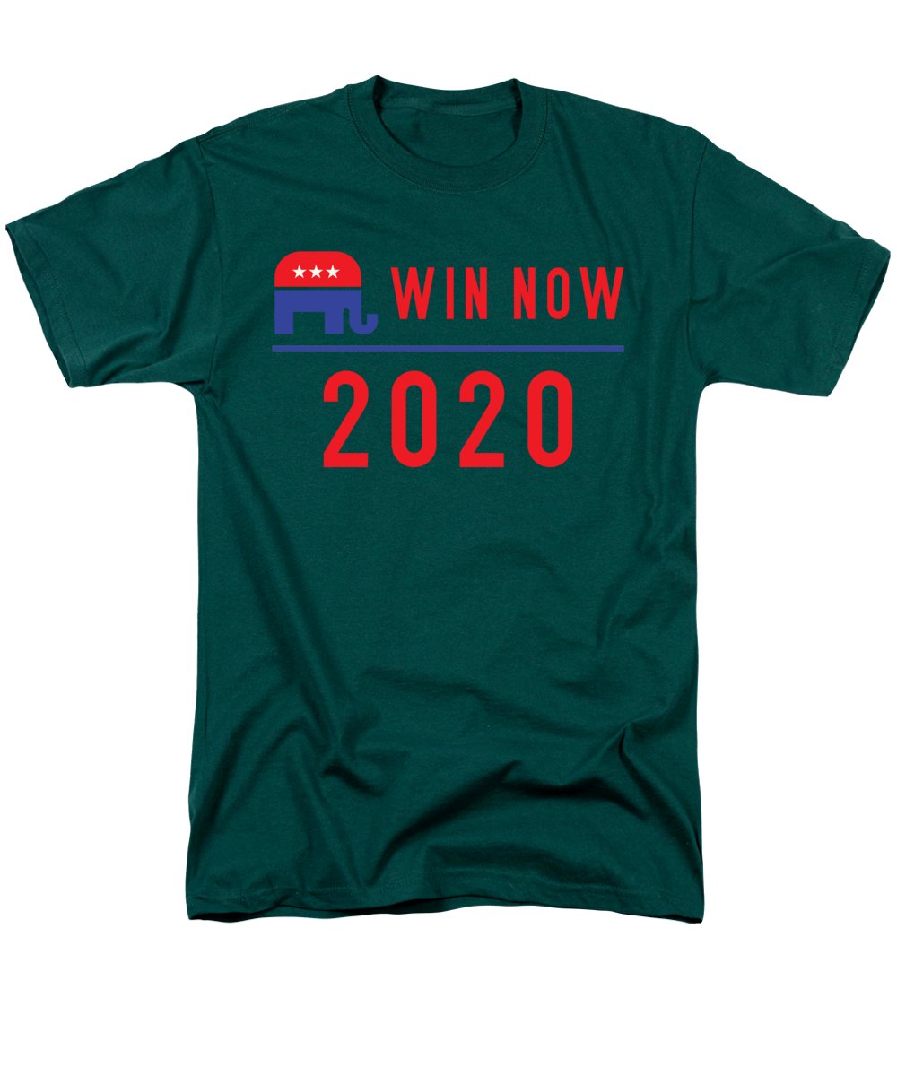 Republicans Win Now - Men's T-Shirt (Regular Fit)
