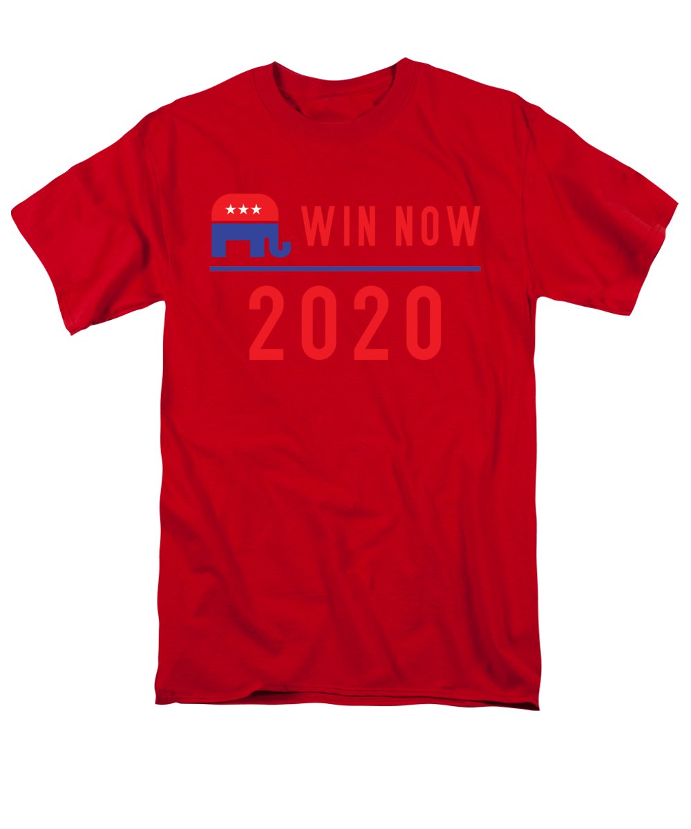 Republicans Win Now - Men's T-Shirt (Regular Fit)
