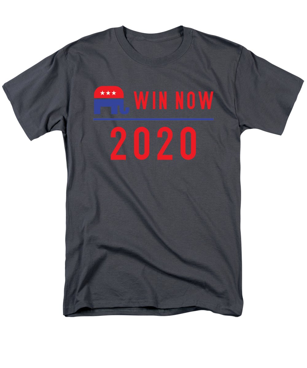 Republicans Win Now - Men's T-Shirt (Regular Fit)