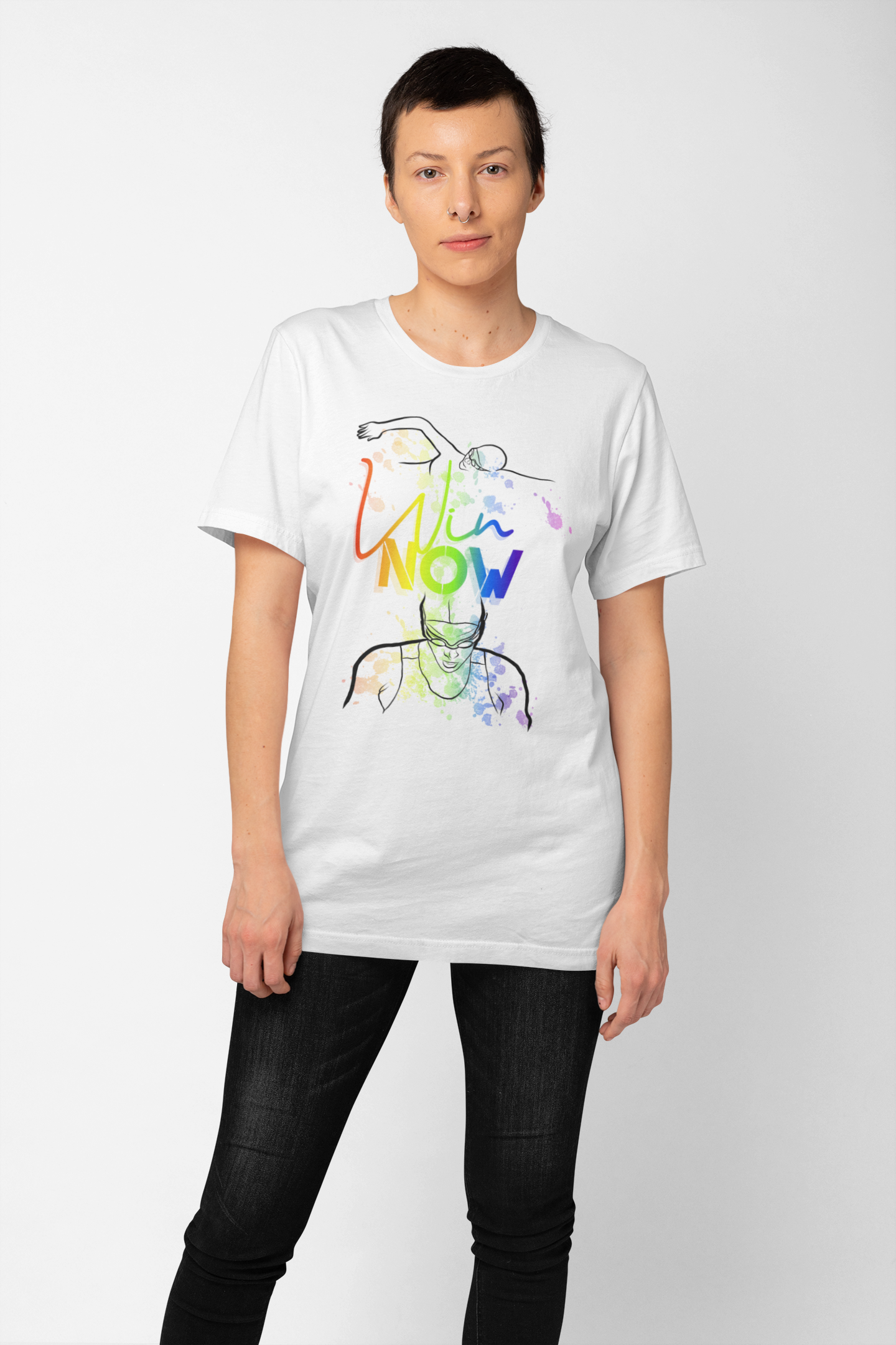 Win Now Swim - Women's Athletic T-shirt