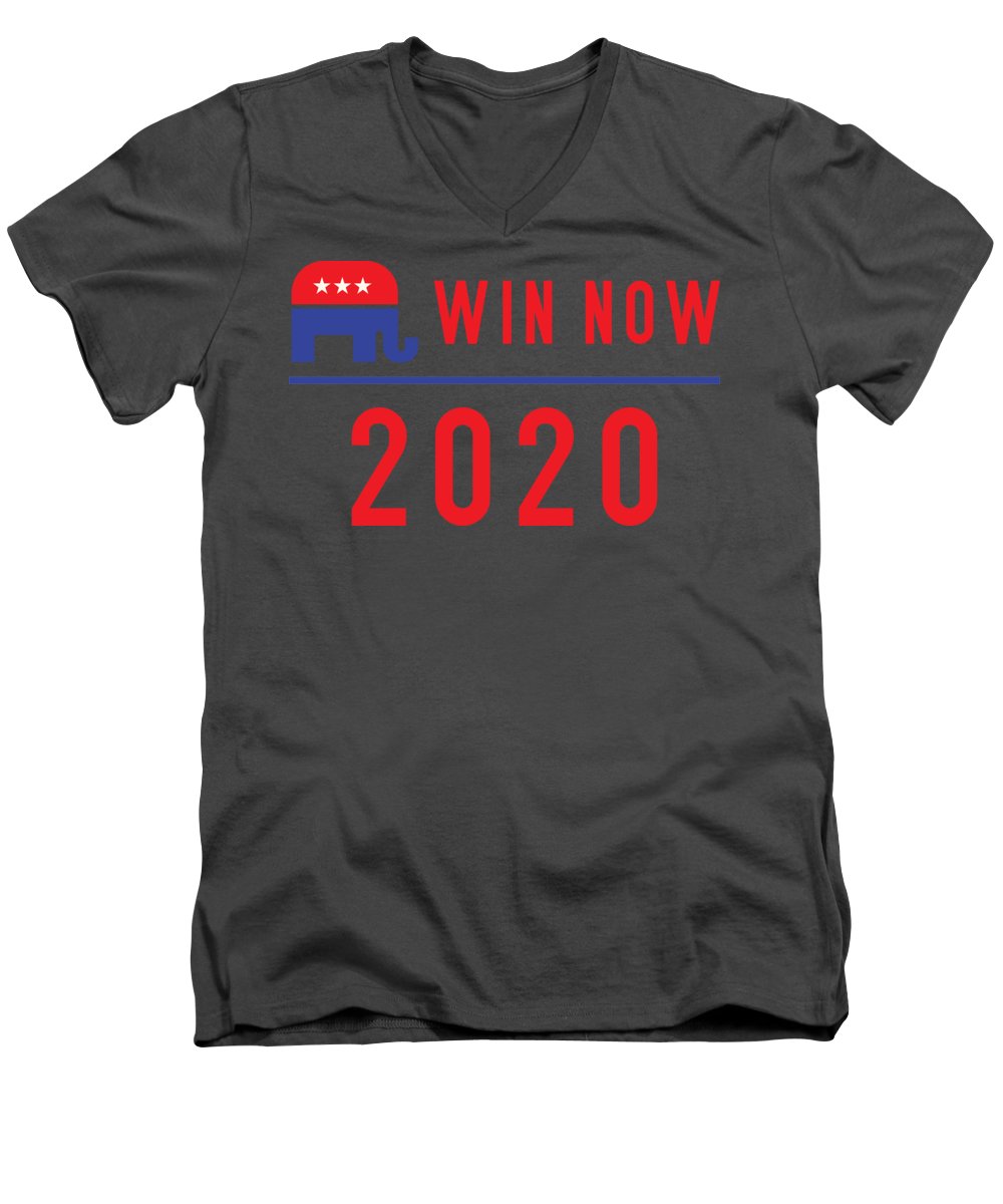 Republicans Win Now - Men's V-Neck T-Shirt
