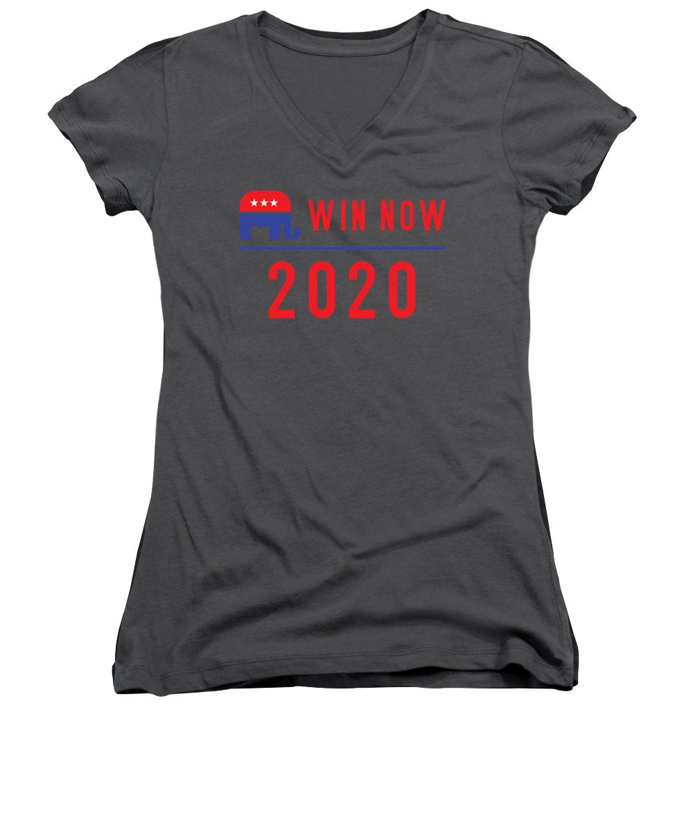 Republicans Win Now - Women's V-Neck