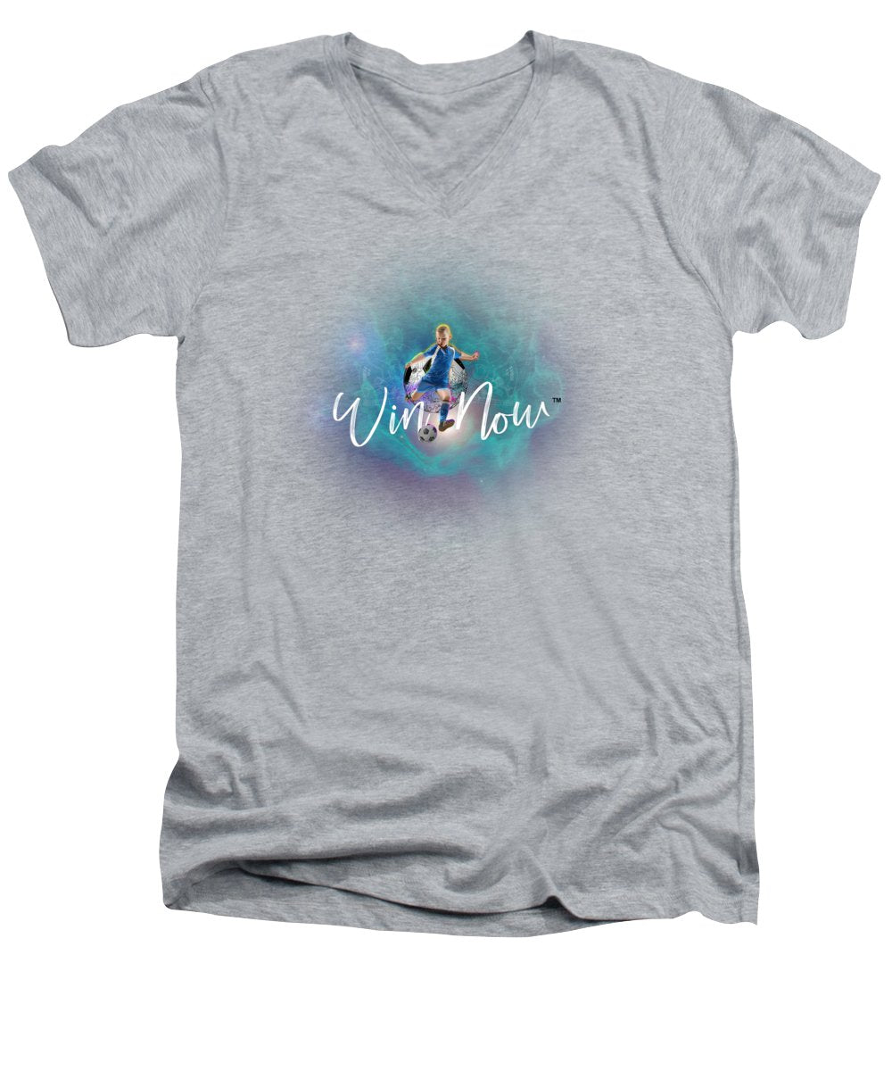 Soccer Kids Win - Men's V-Neck T-Shirt