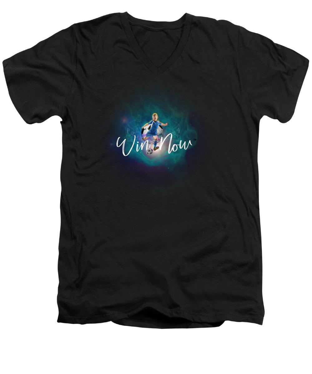 Soccer Kids Win - Men's V-Neck T-Shirt