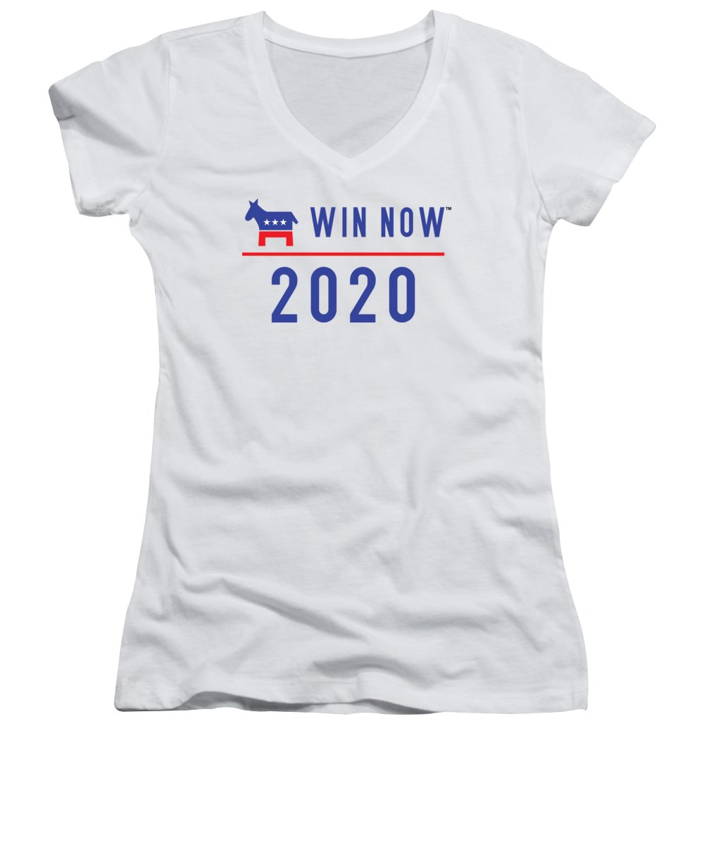 Democrats Win Now - Women's V-Neck