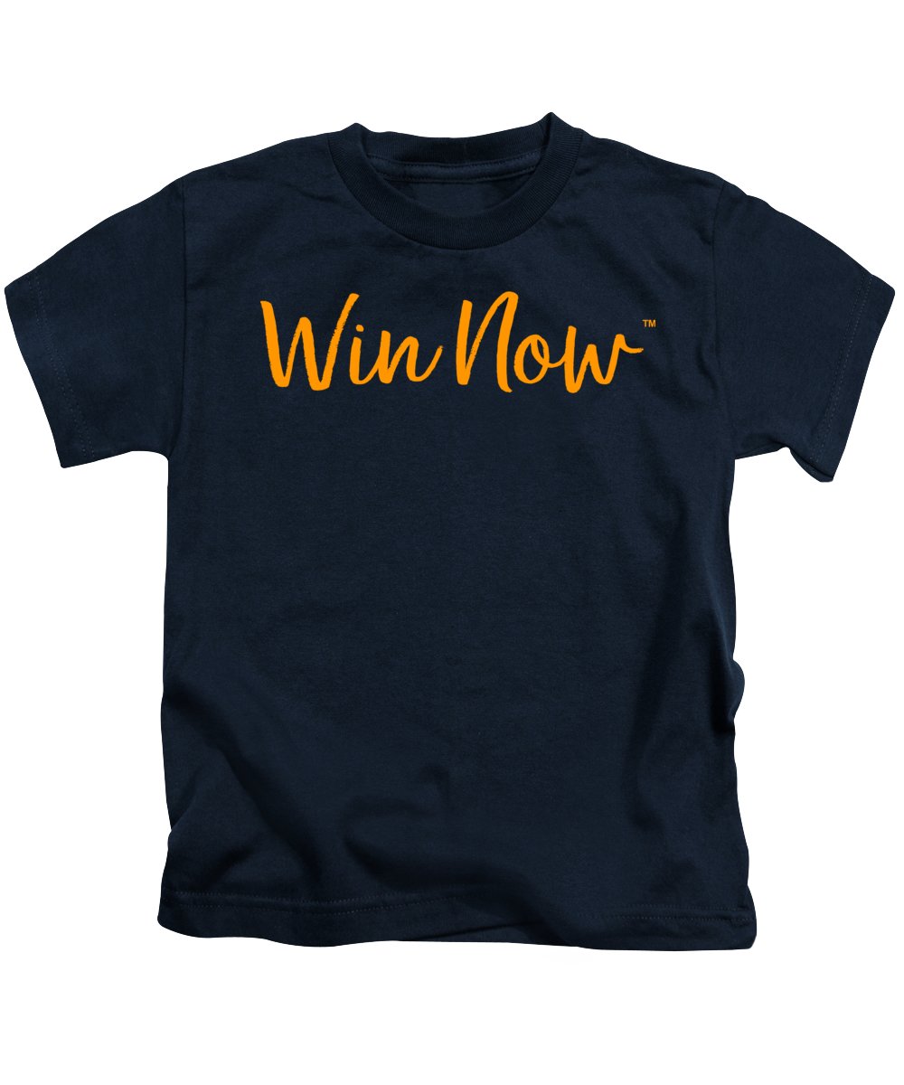 Orange Win Now - Kids T-Shirt