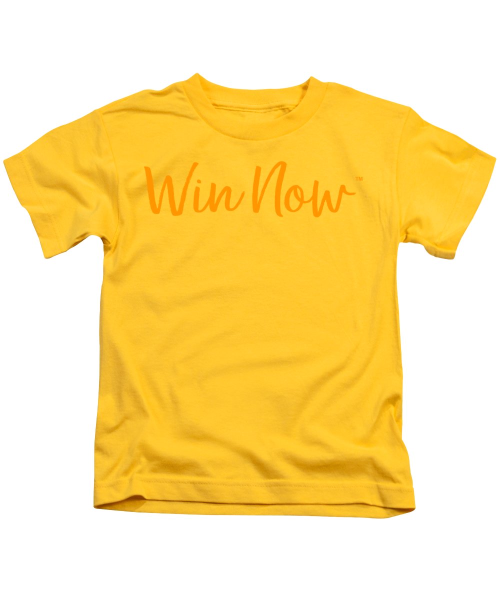 Orange Win Now - Kids T-Shirt