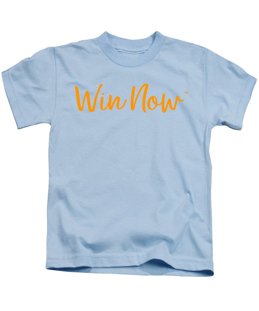 Orange Win Now - Kids T-Shirt
