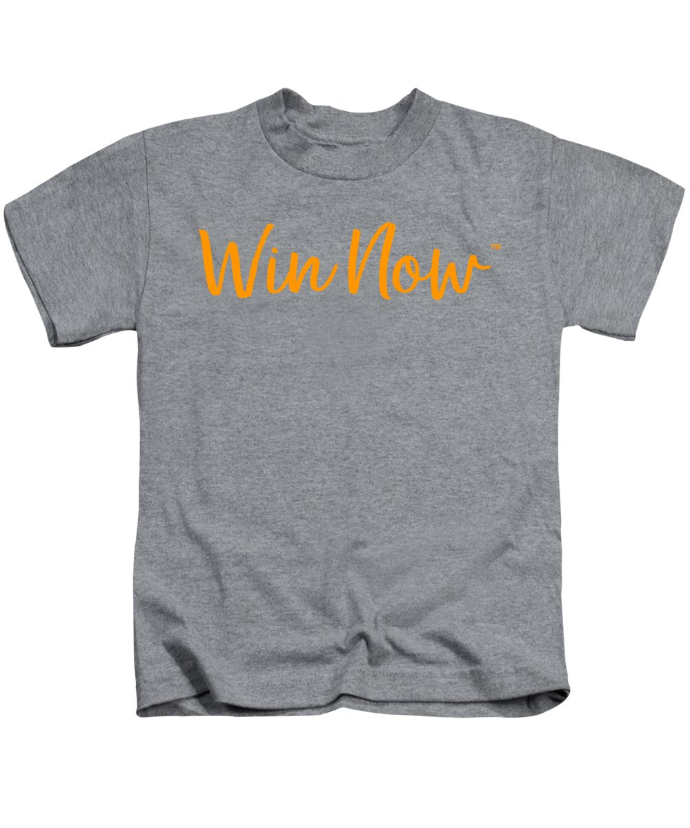 Orange Win Now - Kids T-Shirt