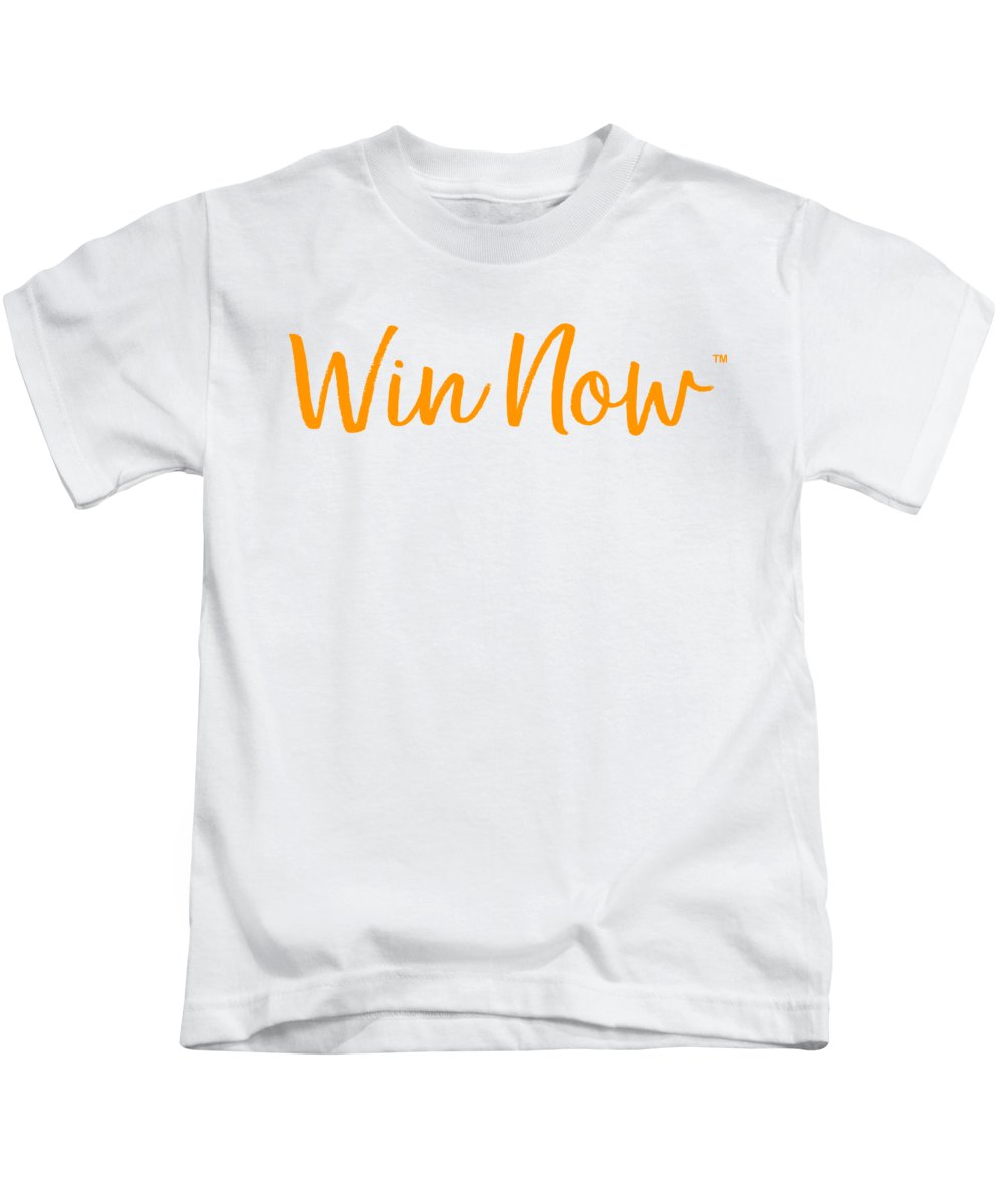Orange Win Now - Kids T-Shirt