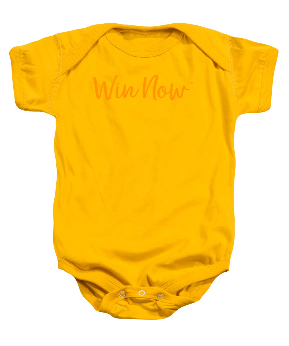 Orange Win Now - Baby Onesie