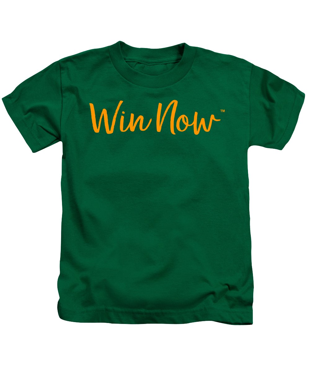 Orange Win Now - Kids T-Shirt