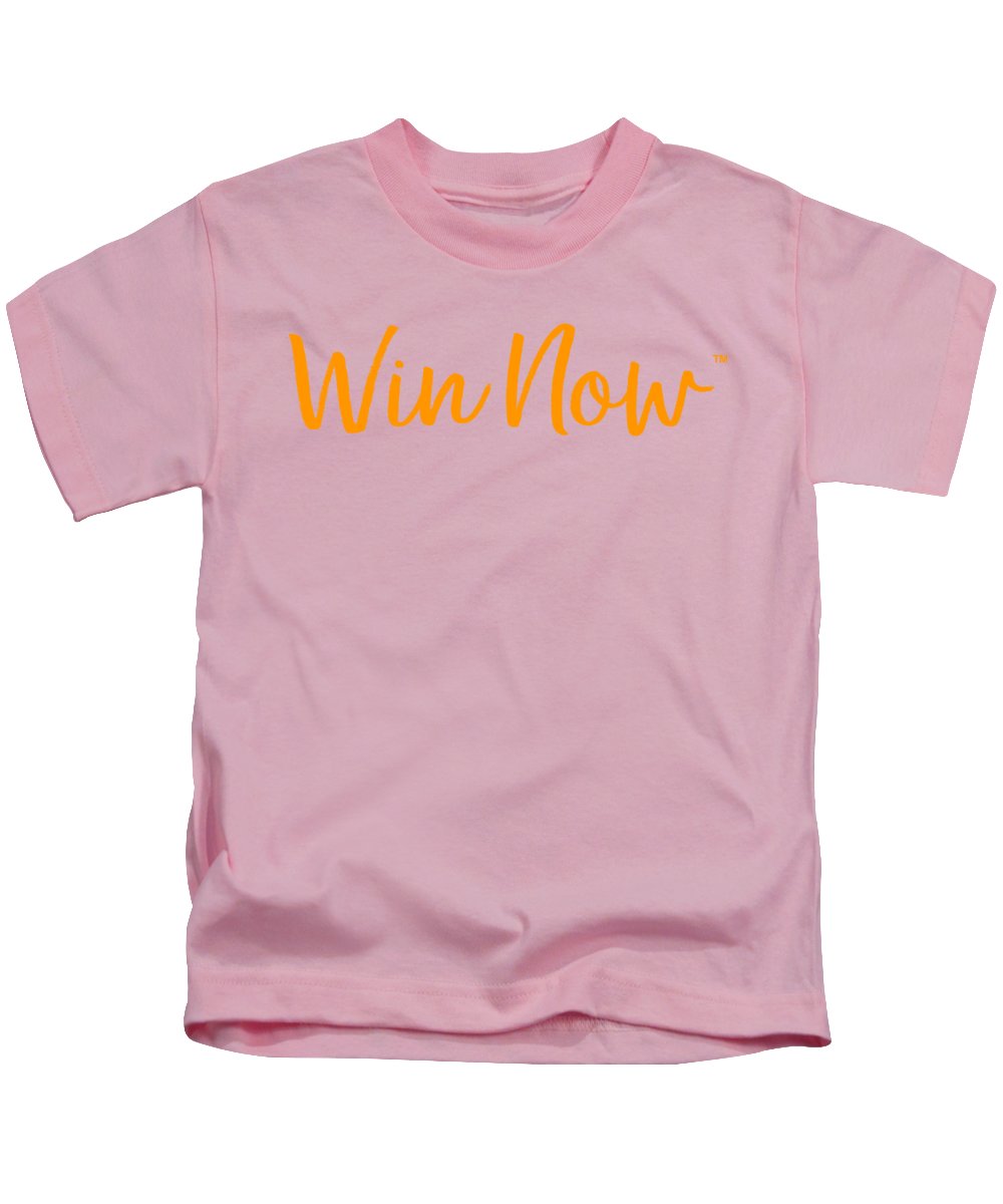 Orange Win Now - Kids T-Shirt