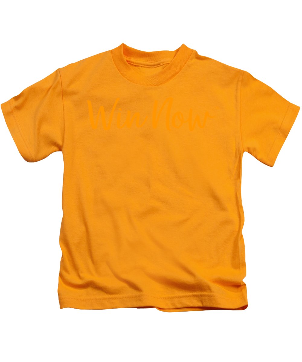 Orange Win Now - Kids T-Shirt