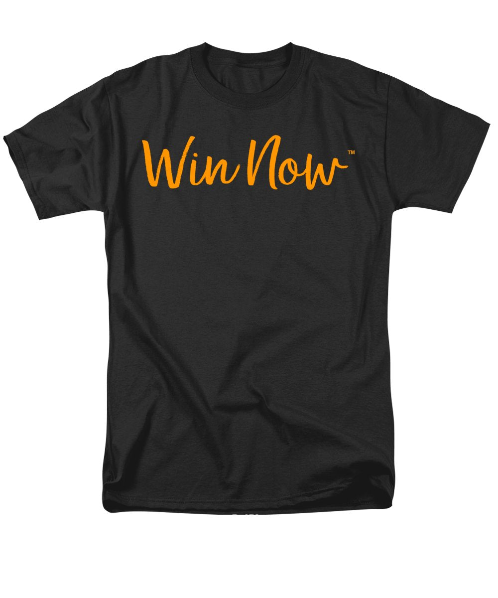 Orange Win Now - Men's T-Shirt  (Regular Fit)