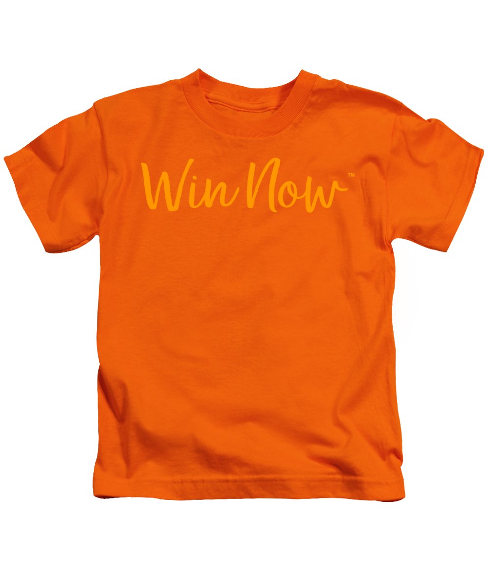Orange Win Now - Kids T-Shirt
