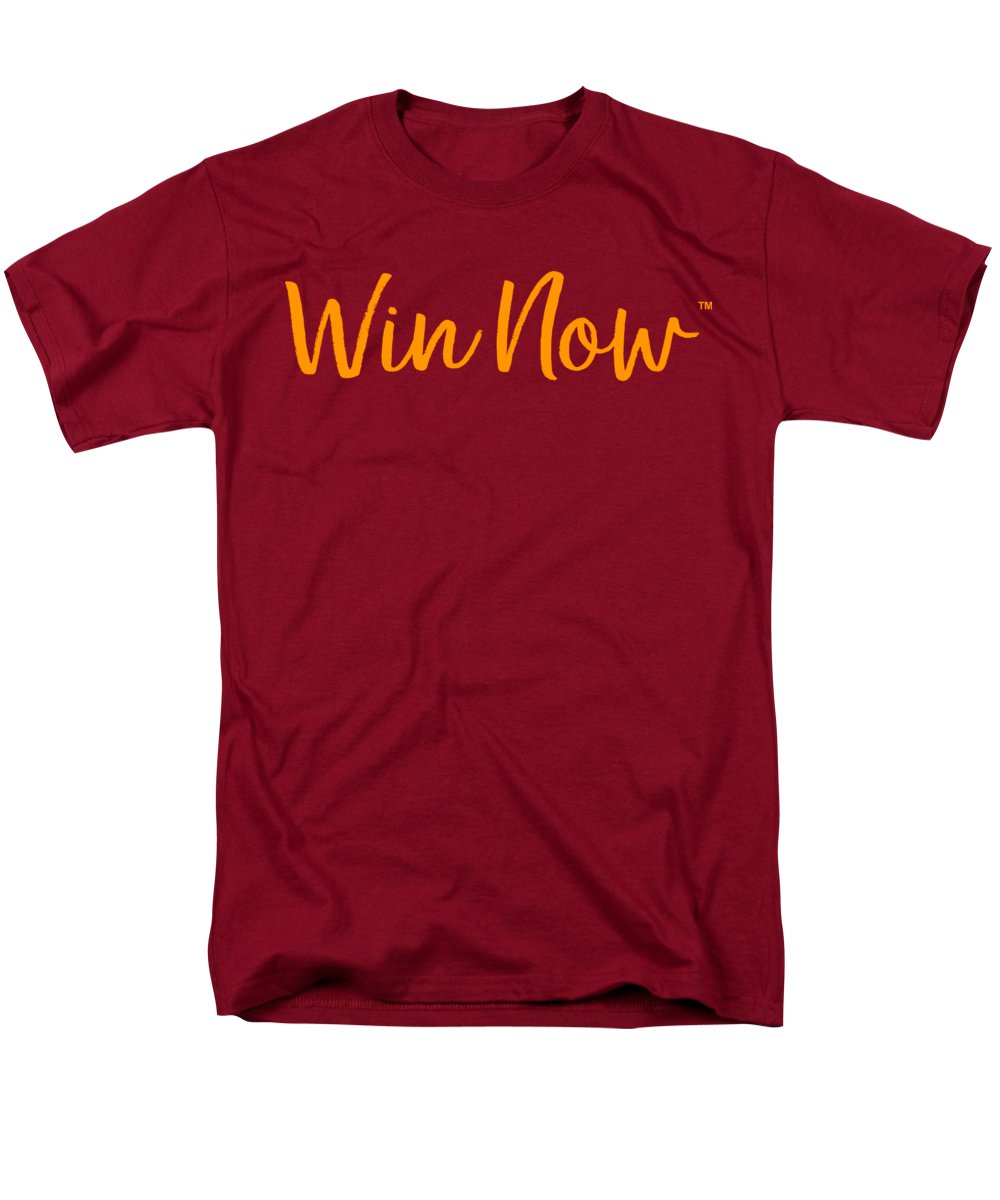 Orange Win Now - Men's T-Shirt  (Regular Fit)