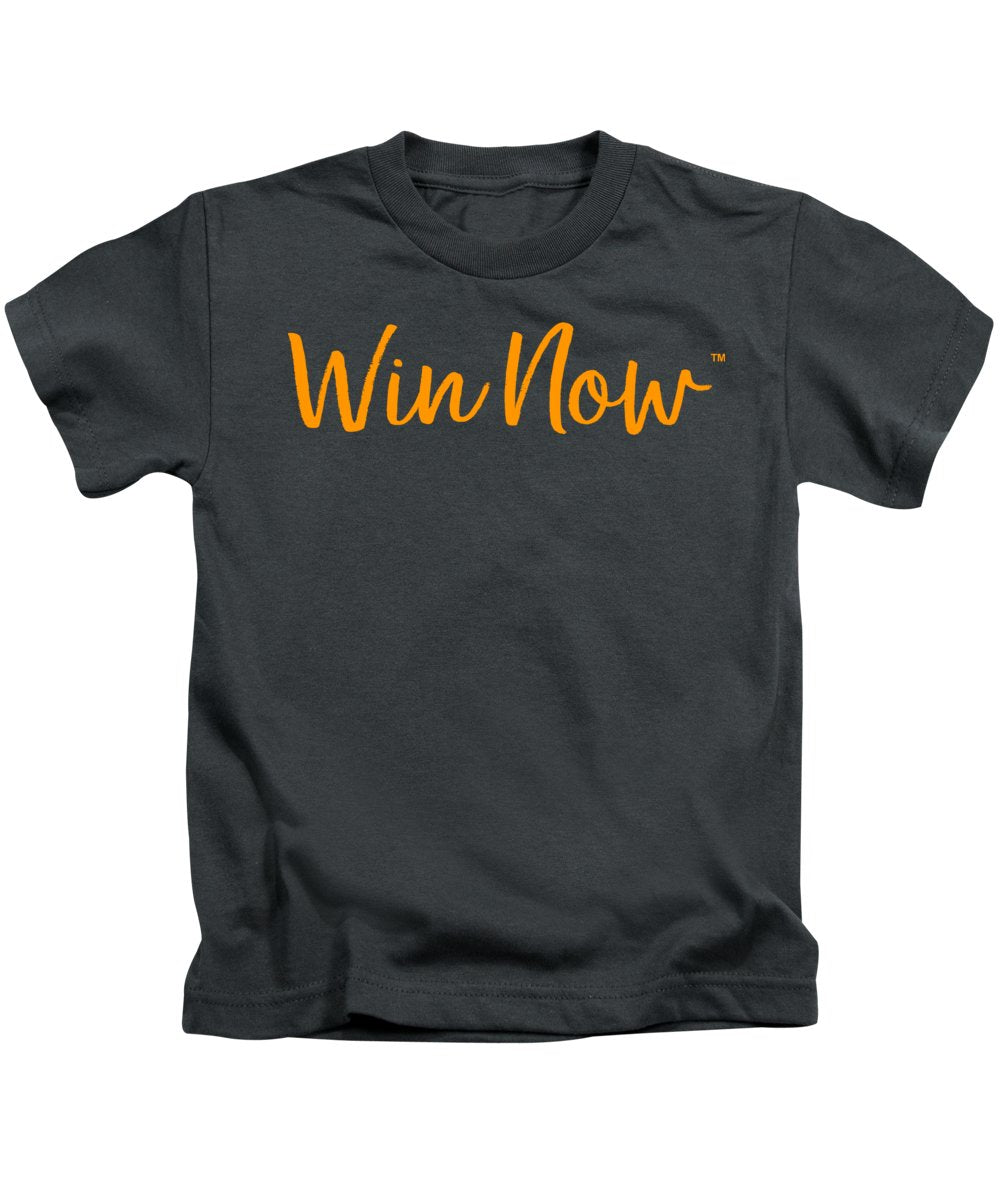 Orange Win Now - Kids T-Shirt