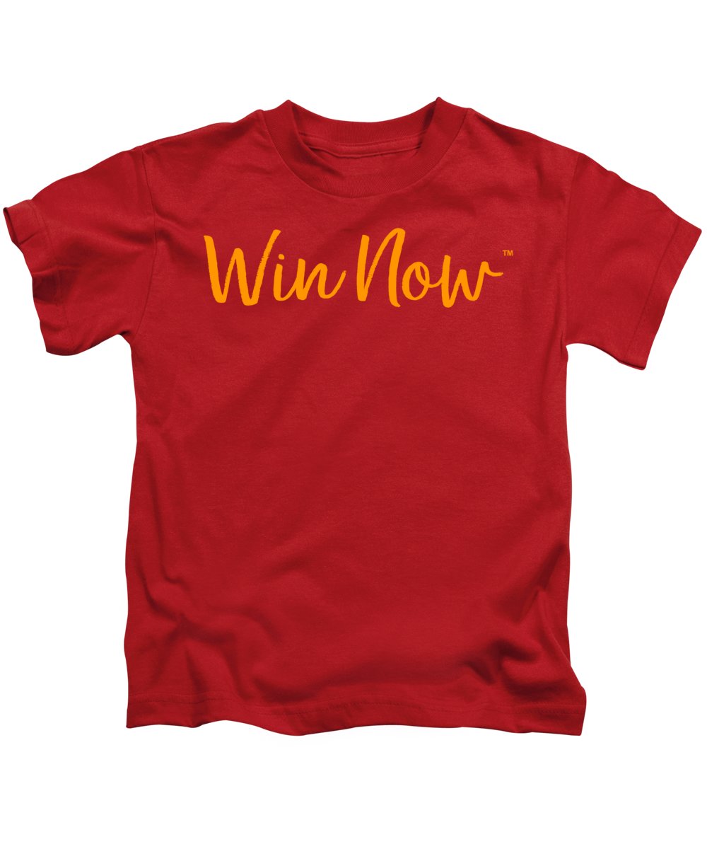 Orange Win Now - Kids T-Shirt