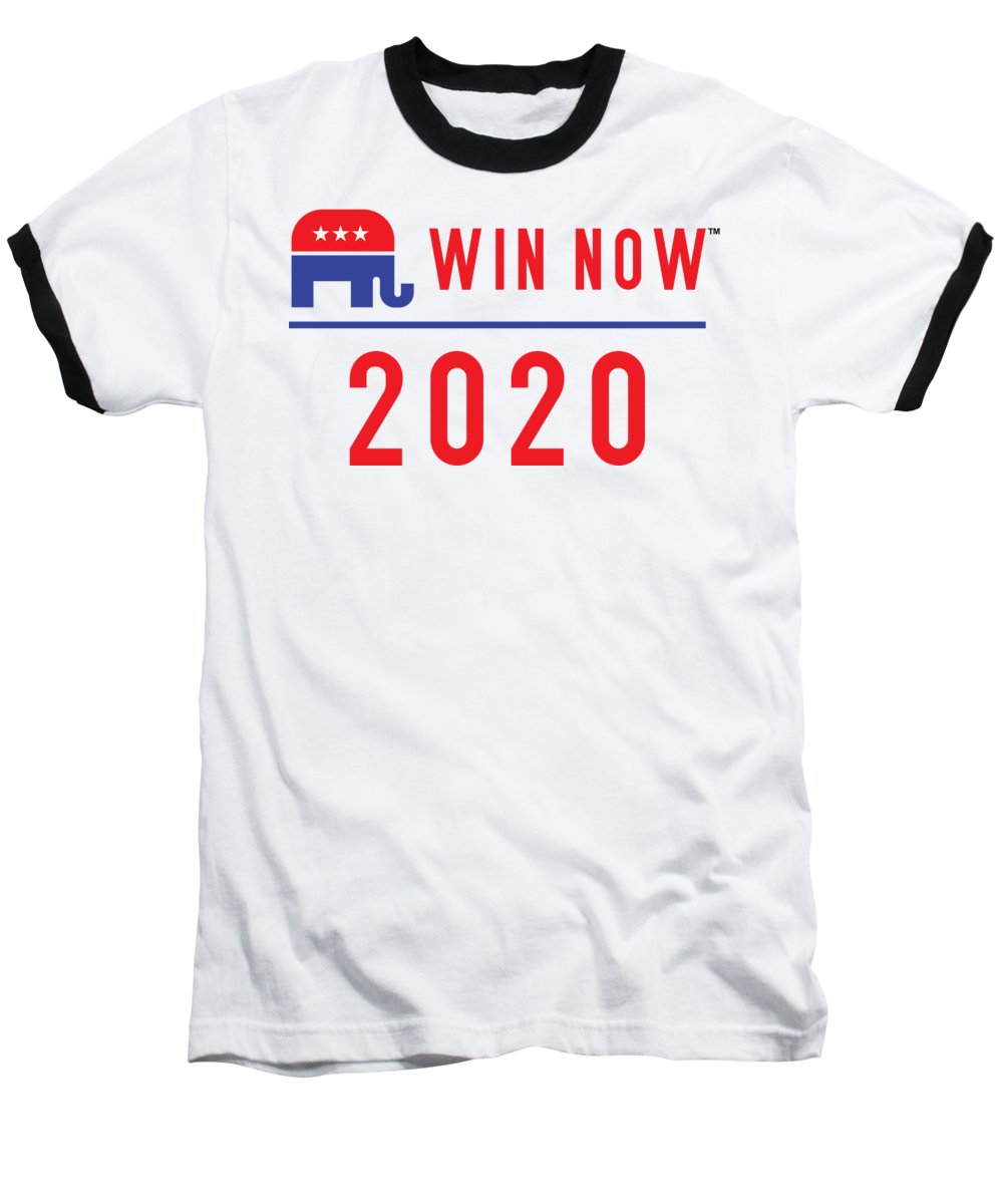 Republicans Win Now - Baseball T-Shirt