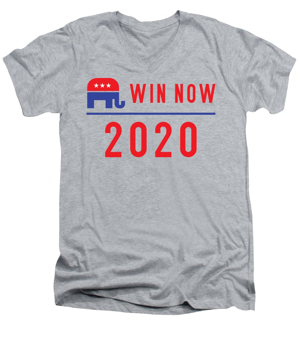 Republicans Win Now - Men's V-Neck T-Shirt